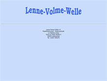 Tablet Screenshot of lenne-volme-welle.de